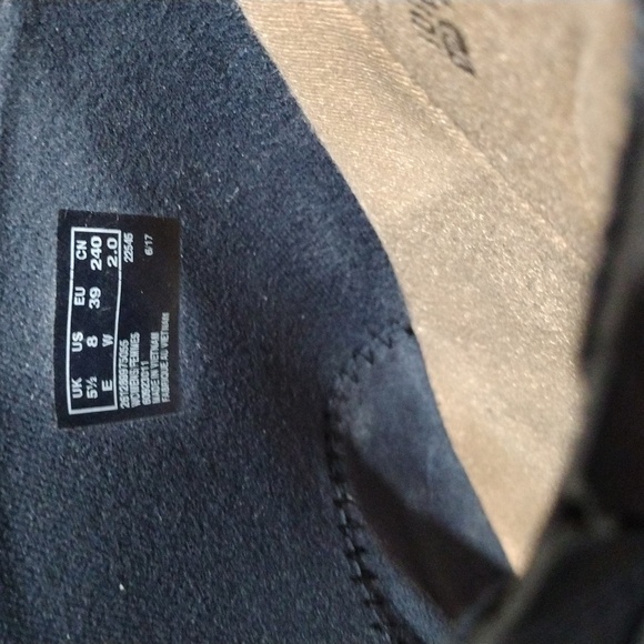 Clarks Collection dark blue leather mules. Size 8 - Picture 8 of 10